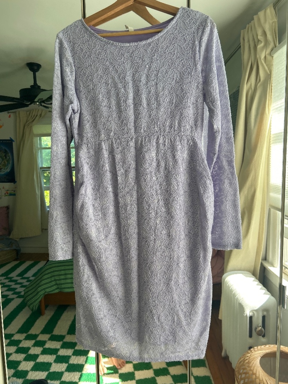 Maternity Lavendar Lace Dress